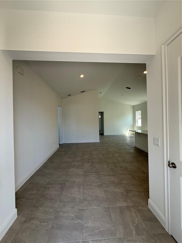 931 Azalea Walk Cir, Deland, FL 32724 - empty room featuring lofted ceiling and baseboards