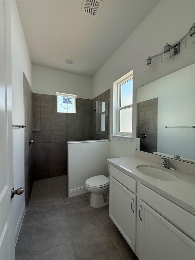 931 Azalea Walk Cir, Deland, FL 32724 - bathroom with healthy amount of natural light, walk in shower, toilet, and vanity