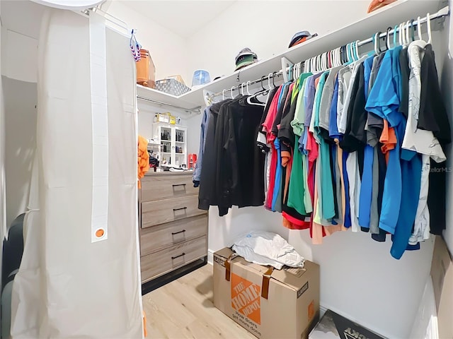 3184 Pinenut Dr, Apopka, FL 32712 - walk in closet with wood finished floors