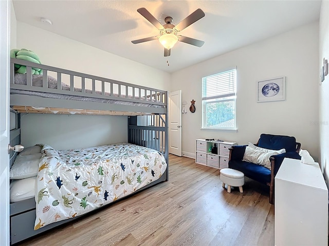 3184 Pinenut Dr, Apopka, FL 32712 - bedroom featuring wood finished floors and ceiling fan