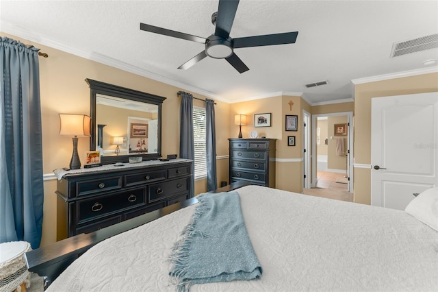 7003 Cupseed Ln, Harmony, FL 34773 - bedroom featuring ornamental molding and a ceiling fan