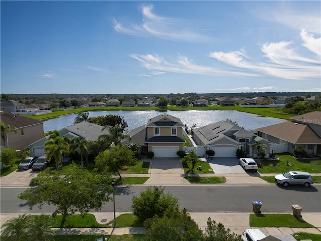 2332 Andrews Valley Dr, Kissimmee, FL 34758 - aerial perspective of suburban area featuring a nearby body of water