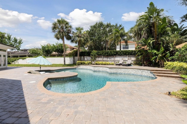 1327 Bridgeport Dr, Winter Park, FL 32789 - view of pool featuring french doors and a patio area
