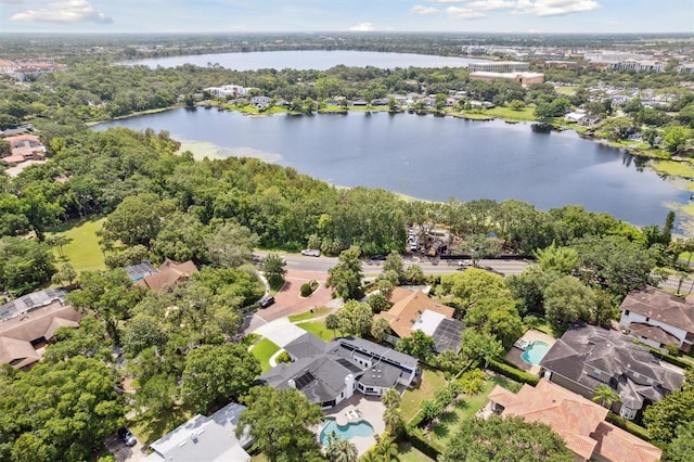 1327 Bridgeport Dr, Winter Park, FL 32789 - aerial perspective of suburban area featuring a nearby body of water