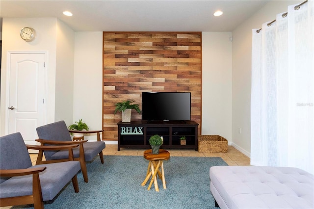 1979 Majorca Dr, Kissimmee, FL 34747 - living area featuring recessed lighting, light tile patterned flooring, and baseboards