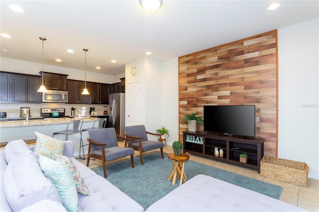 1979 Majorca Dr, Kissimmee, FL 34747 - living area featuring recessed lighting and light tile patterned floors