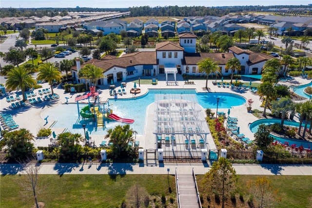 1979 Majorca Dr, Kissimmee, FL 34747 - aerial view of residential area featuring a pool
