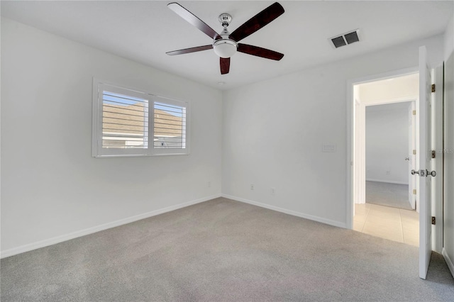 10955 Lemay Dr, Clermont, FL 34711 - spare room with carpet flooring and a ceiling fan
