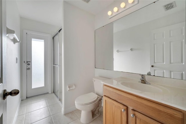 10955 Lemay Dr, Clermont, FL 34711 - full bathroom with vanity, tile patterned flooring, a stall shower, and healthy amount of natural light