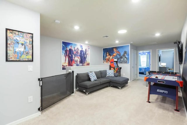 271 Jetty Way, Davenport, FL 33897 - rec room with recessed lighting, carpet flooring, and baseboards
