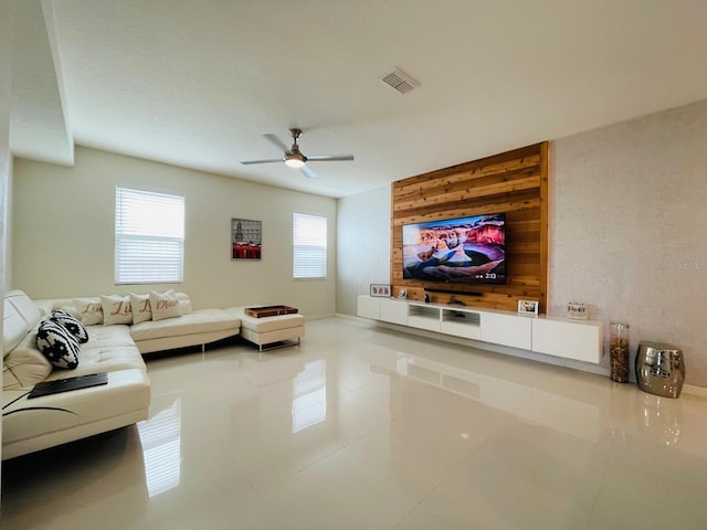 14753 Snowy Egret St, Winter Garden, FL 34787 - living area featuring ceiling fan and tile patterned flooring