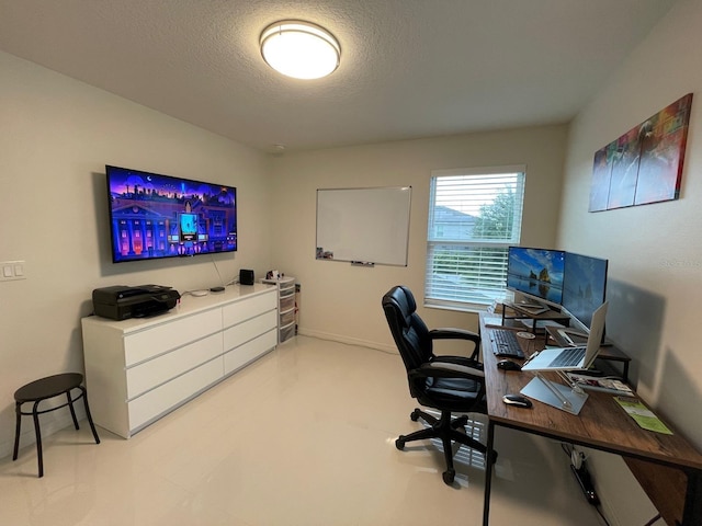 14753 Snowy Egret St, Winter Garden, FL 34787 - office area with a textured ceiling and baseboards
