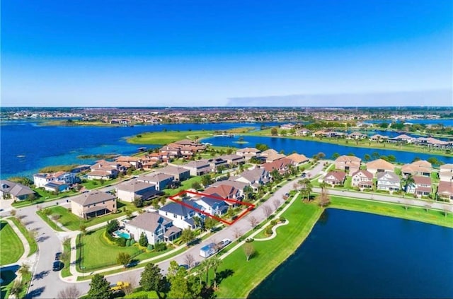 14753 Snowy Egret St, Winter Garden, FL 34787 - aerial perspective of suburban area with a nearby body of water