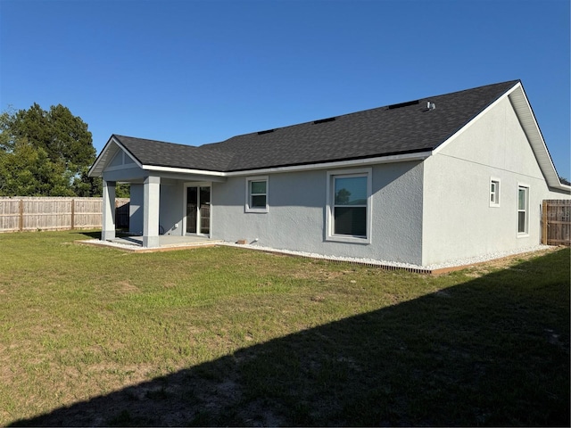 468 Marion Oaks Blvd, Ocala, FL 34473 - back of house featuring stucco siding, a patio area, and a shingled roof