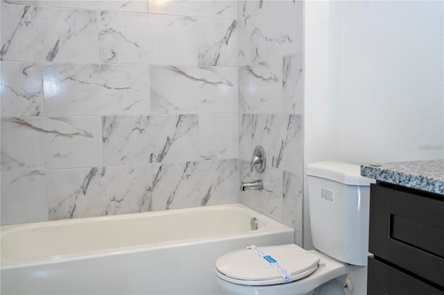 9825 N Swanee Ter, Dunnellon, FL 34433 - full bath featuring toilet, vanity, and  shower combination
