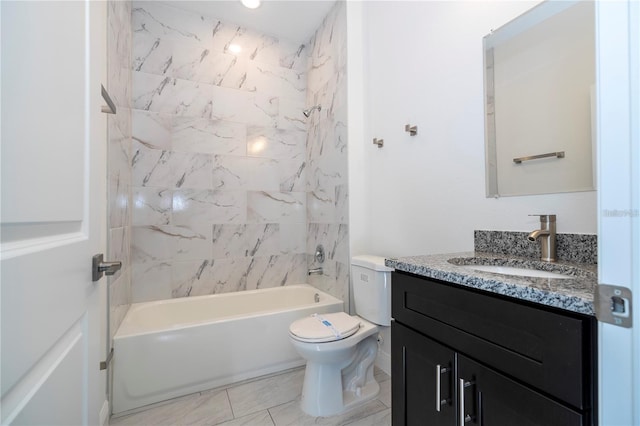 9825 N Swanee Ter, Dunnellon, FL 34433 - bathroom featuring vanity, toilet, and  shower combination