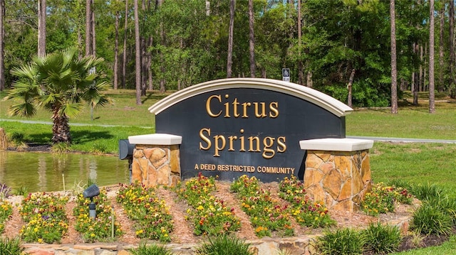 9825 N Swanee Ter, Dunnellon, FL 34433 - community sign with a yard