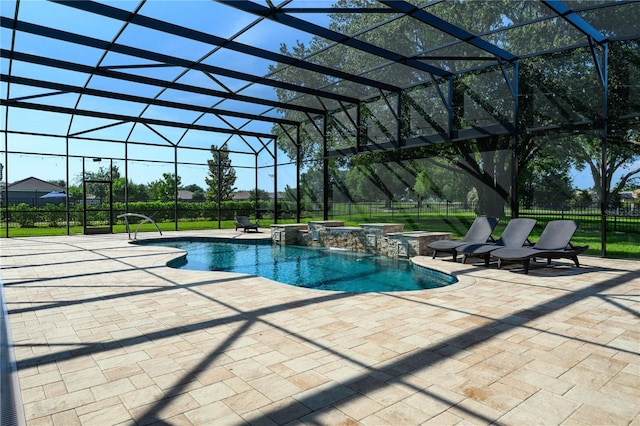 25859 Crossings Bluff Ln, Sorrento, FL 32776 - view of pool featuring a patio and a lanai