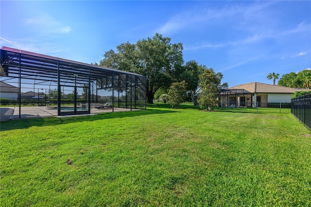 25859 Crossings Bluff Ln, Sorrento, FL 32776 - view of yard featuring glass enclosure