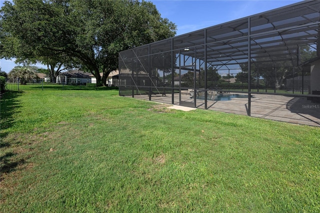 25859 Crossings Bluff Ln, Sorrento, FL 32776 - view of yard featuring an outdoor pool and a patio area