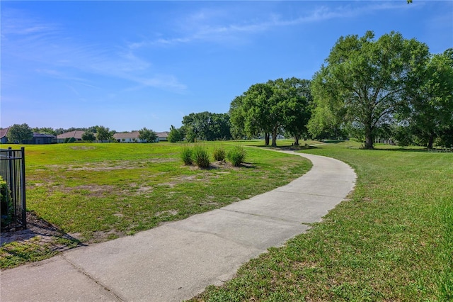 25859 Crossings Bluff Ln, Sorrento, FL 32776 - view of home's community with a lawn