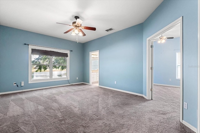 9644 Myrtle Creek Ln, Orlando, FL 32832 - carpeted spare room featuring a ceiling fan and baseboards