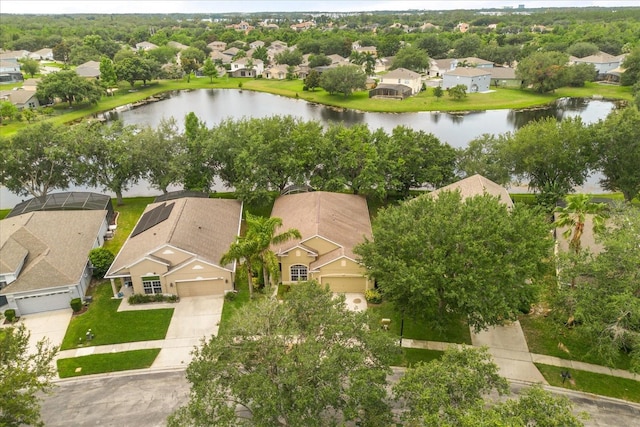 9644 Myrtle Creek Ln, Orlando, FL 32832 - aerial view of residential area with a large body of water