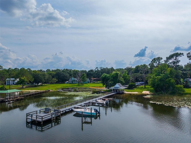 1202 Marshall Ct, Eustis, FL 32726 - dock with a water view