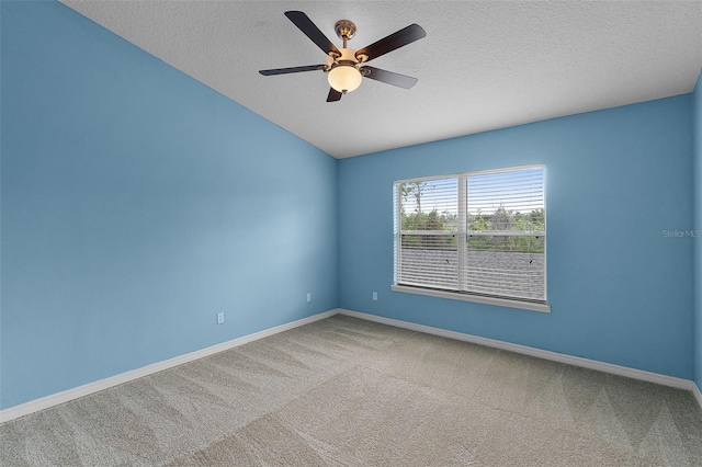 12335 Cruxbury Dr, Windermere, FL 34786 - carpeted spare room featuring a textured ceiling, ceiling fan, and lofted ceiling