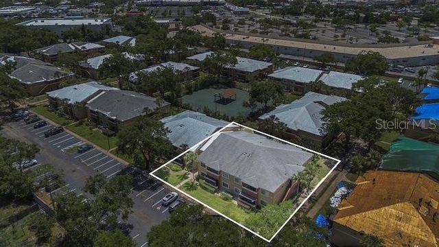648 Kenwick Cir Unit 102, Casselberry, FL 32707 - aerial overview of property's location featuring property parcel outlined