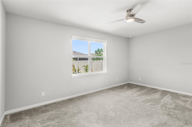 5641 Oak Knoll Dr, Saint Cloud, FL 34771 - carpeted spare room featuring a ceiling fan and baseboards