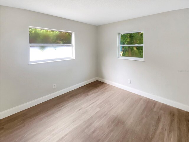 1736 Taylor Lake Pl, Largo, FL 33778 - spare room with plenty of natural light, baseboards, and wood finished floors
