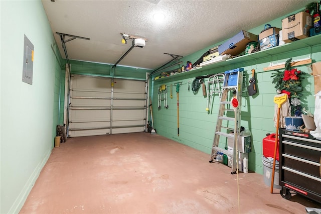 2903 Willow Oak Ct, Kissimmee, FL 34744 - garage featuring electric panel and a garage door opener