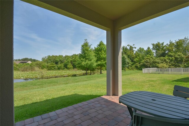 5908 Paxton Ct, Apopka, FL 32703 - view of patio / terrace with a water view
