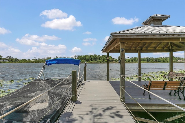 106 Turtle Run, Umatilla, FL 32784 - dock area featuring a water view