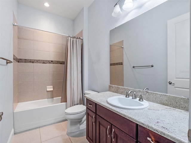 4071 Isabella Cir, Windermere, FL 34786 - full bath with vanity, tile patterned floors, shower / bath combo, and toilet