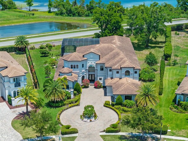 4071 Isabella Cir, Windermere, FL 34786 - view from above of property with a large body of water