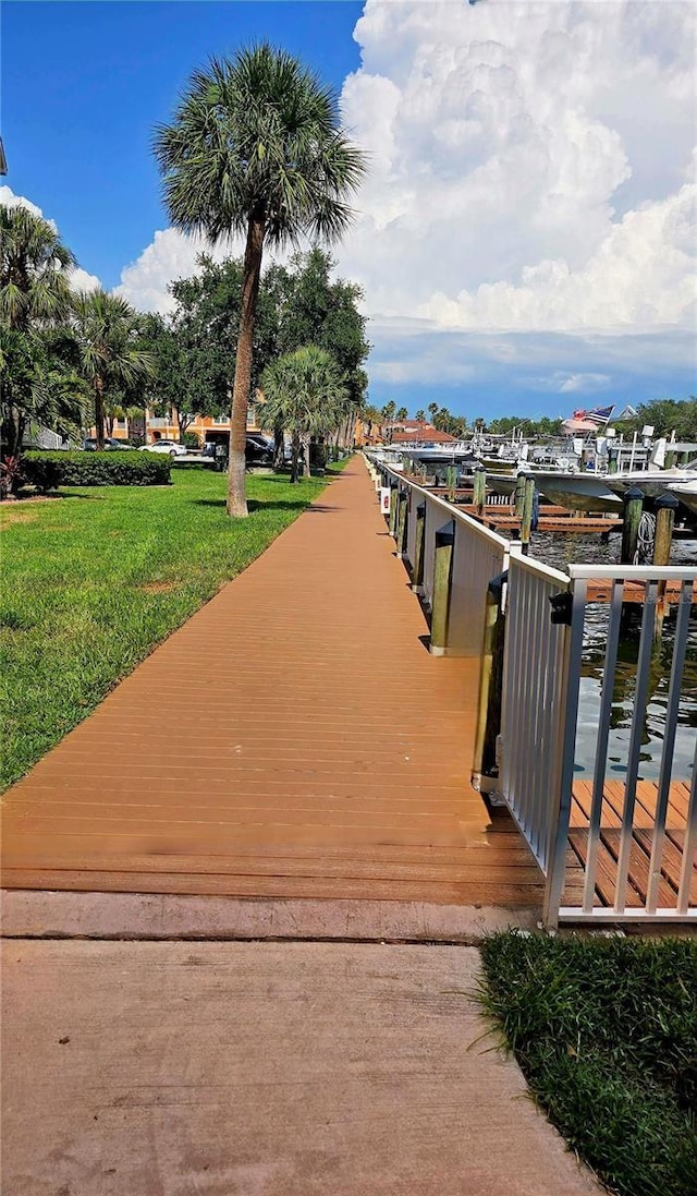 5000 Culbreath Key Way Unit 9-101, Tampa, FL 33611 - dock with a yard