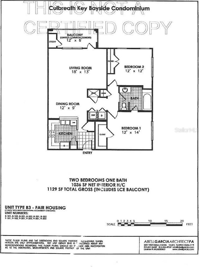 5000 Culbreath Key Way Unit 9-101, Tampa, FL 33611 - view of property floor plan