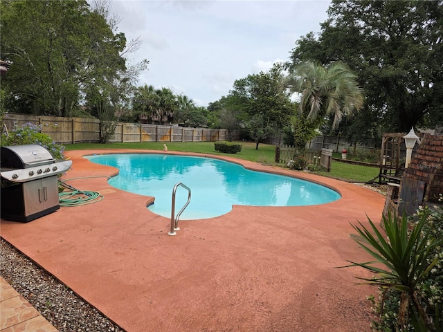 579 Rockingham Rd, Orange Park, FL 32073 - view of pool with a patio and area for grilling
