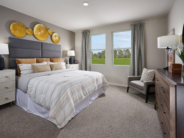 1828 Brekey Way, Zephyrhills, FL 33541 - carpeted bedroom featuring baseboards and recessed lighting