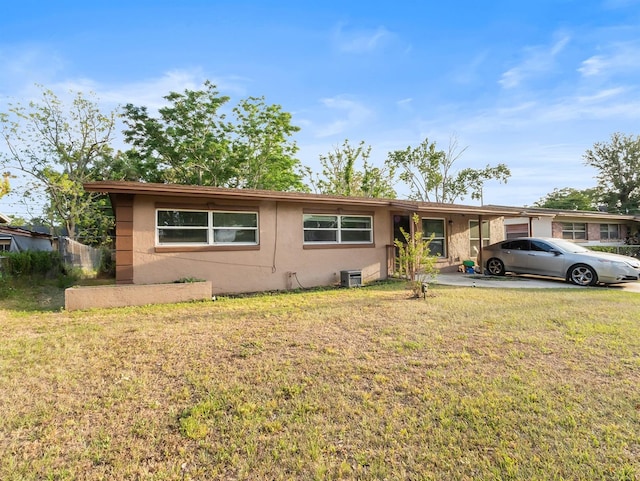 4546 Malibu St, Orlando, FL 32811 - ranch-style home featuring stucco siding and a front lawn
