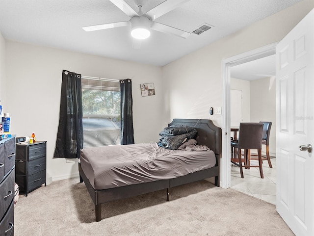 4546 Malibu St, Orlando, FL 32811 - bedroom featuring light carpet and ceiling fan