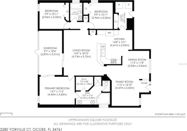 2280 Yorville Ct, Ocoee, FL 34761 - view of property floor plan