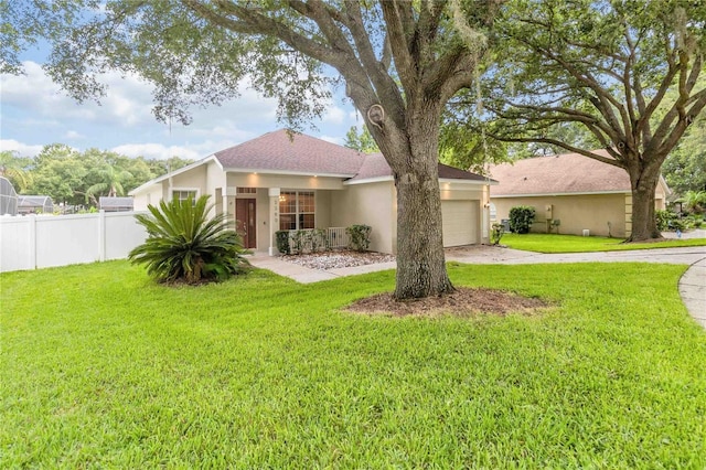 2280 Yorville Ct, Ocoee, FL 34761 - view of front of property with concrete driveway, an attached garage, stucco siding, and roof with shingles