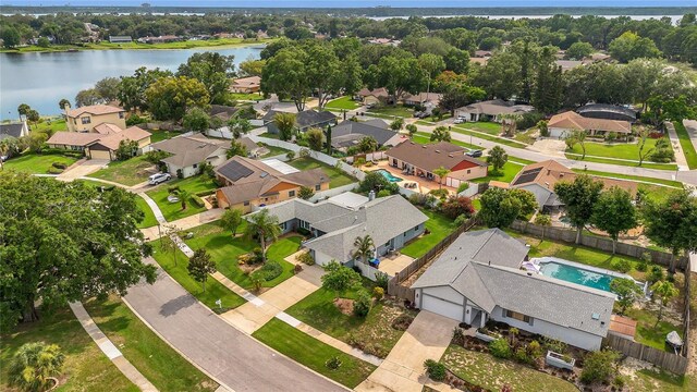 8134 Hook Cir, Orlando, FL 32836 - aerial view of residential area featuring a nearby body of water