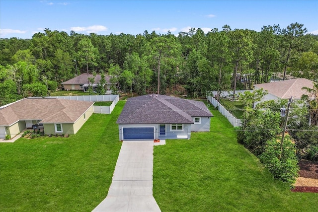 3863 W Galleon St, Dunnellon, FL 34433 - aerial view of property and surrounding area featuring a heavily wooded area