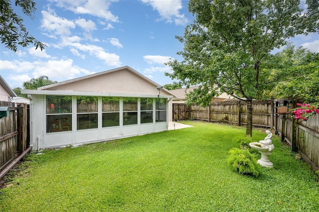 3033 Dunhill Dr, Cocoa, FL 32926 - rear view of property with a sunroom