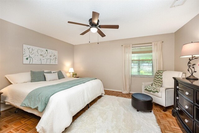 3033 Dunhill Dr, Cocoa, FL 32926 - bedroom featuring ceiling fan and baseboards