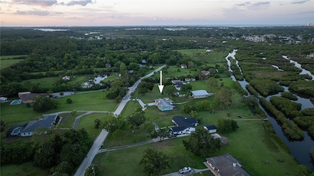 775 Bay Dr, New Smyrna Beach, FL 32168 - aerial view at dusk of a water view